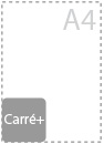 Carr&eacute; 9.3cm<br/><span style='font-size:11px;'>(9,3 * 9,3 cm)</span>